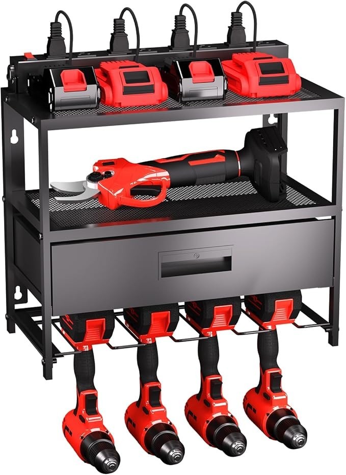 Veitorld Power Tool Organizer with Charging Station