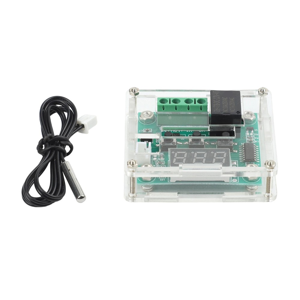 DC 12V Thermostat Temperature Controller Switch Board Red Digital Display & Case