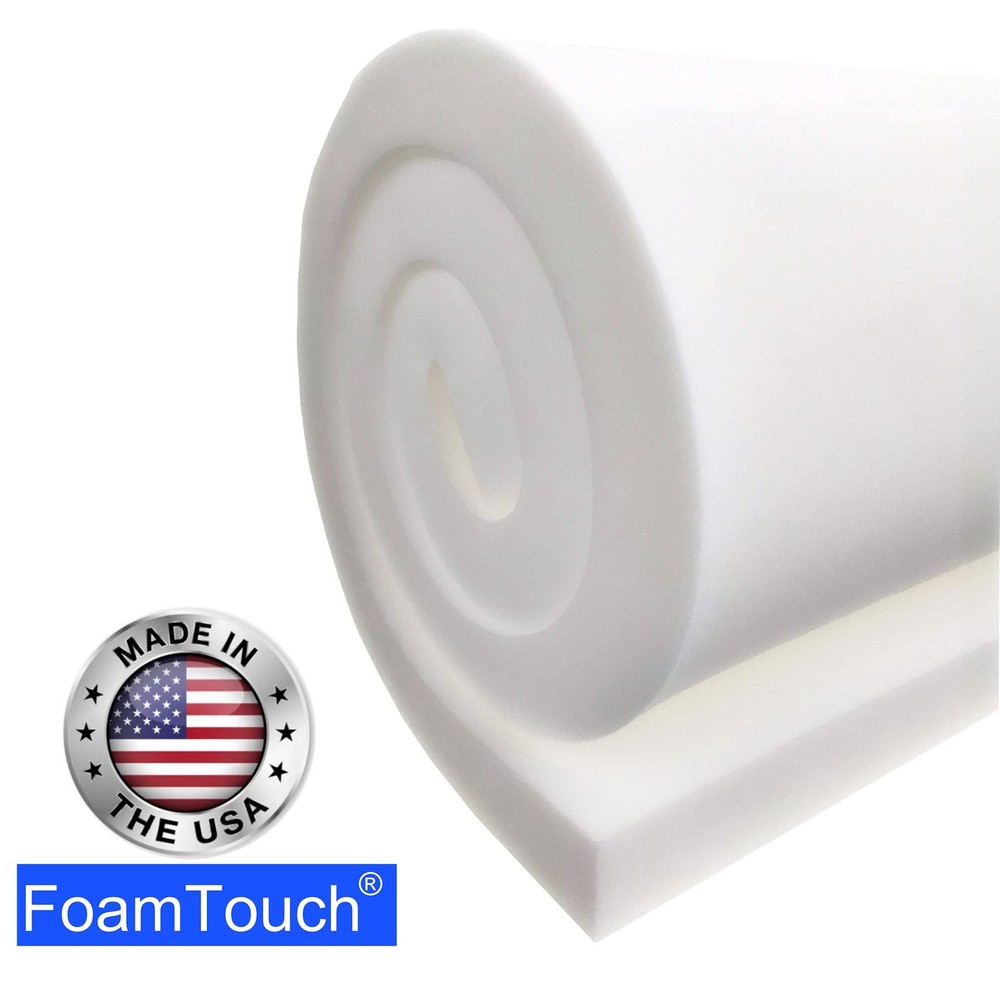 FoamTouch High Density (6pack) 1" Height x 24" Width x 24" Length Upholstery ...