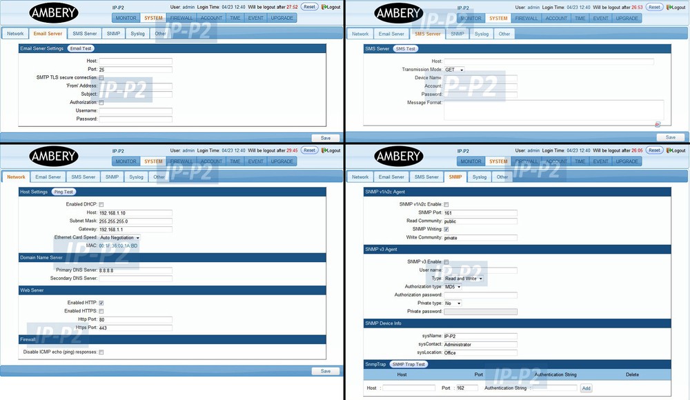 Professional 2-Port PDU Remote Power Reboot Switch Web GUI