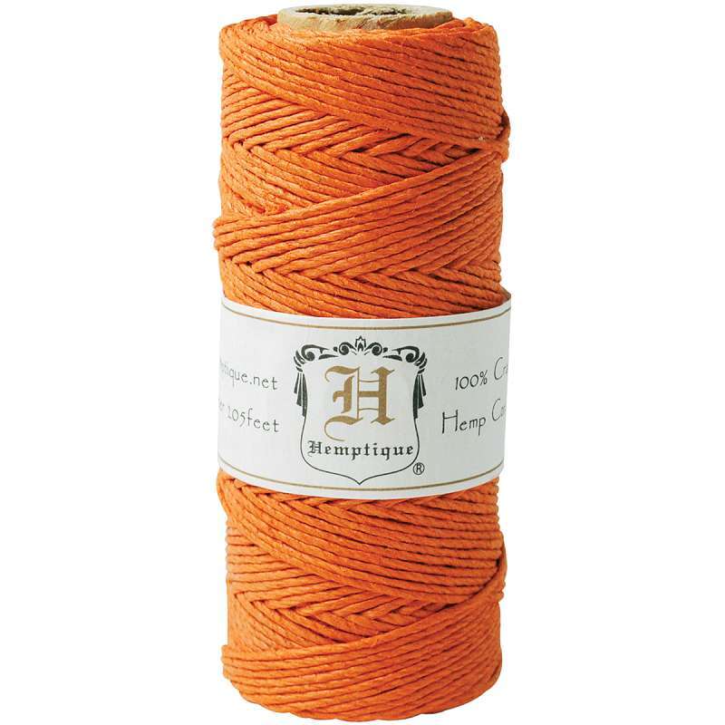Hemp Cord Spool 20lb 205' Orange