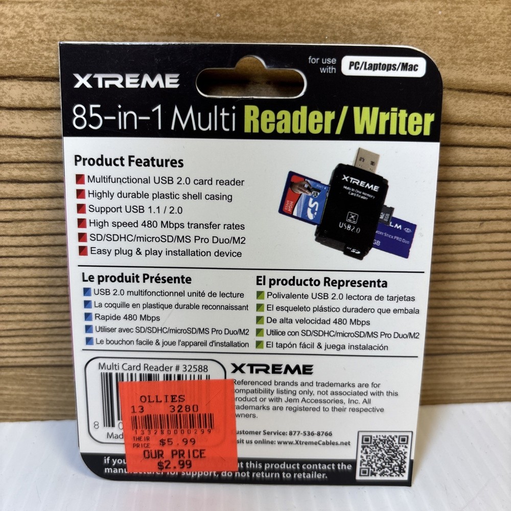 Xtreme 85-in-1 Multi Card Reader/ Writer - NEW