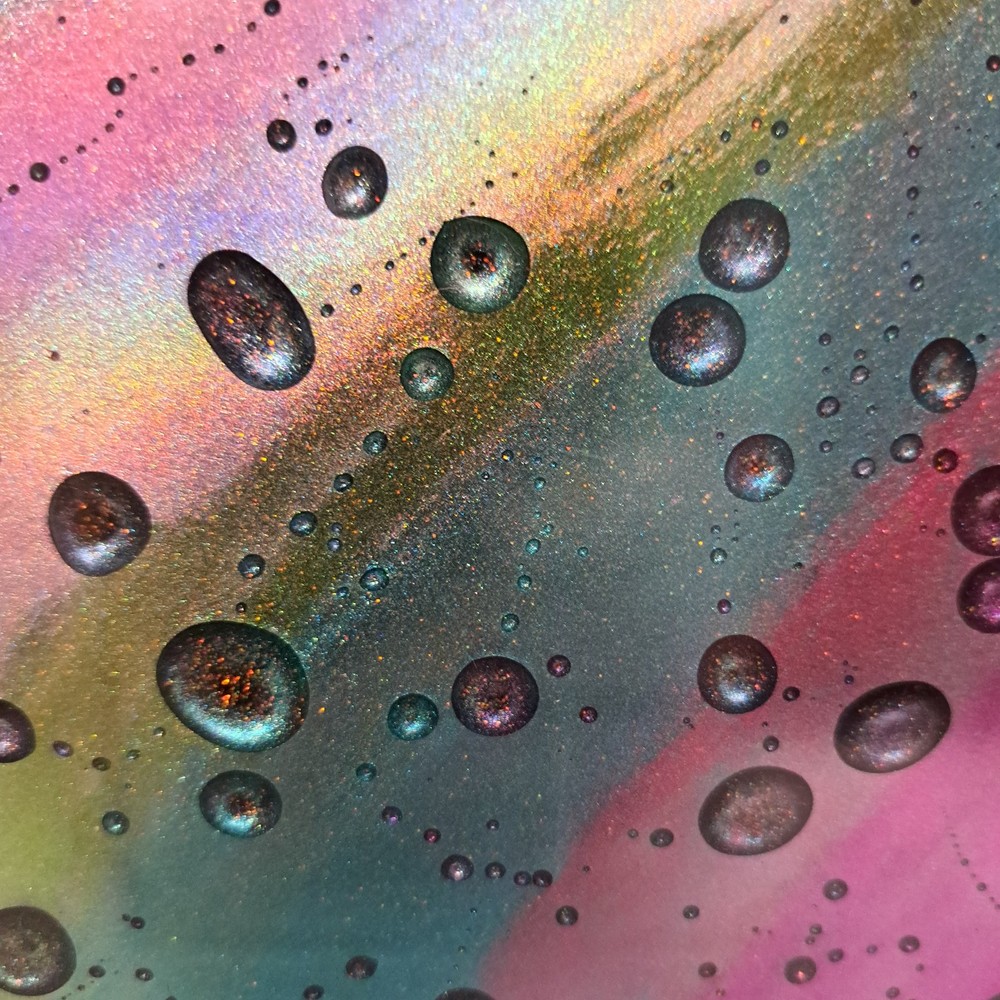 Small Tray – Resin Rainbow & Raindrops