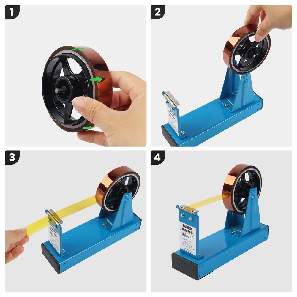U.S. Solid Manual Tape Dispenser 1.5 in Width