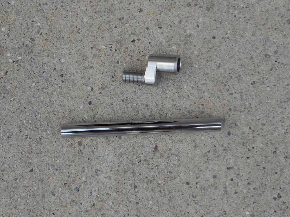 Plumbers Neck Putter Conversion Right Hand Adapter 303SS Hosel Knuckle Head 3"