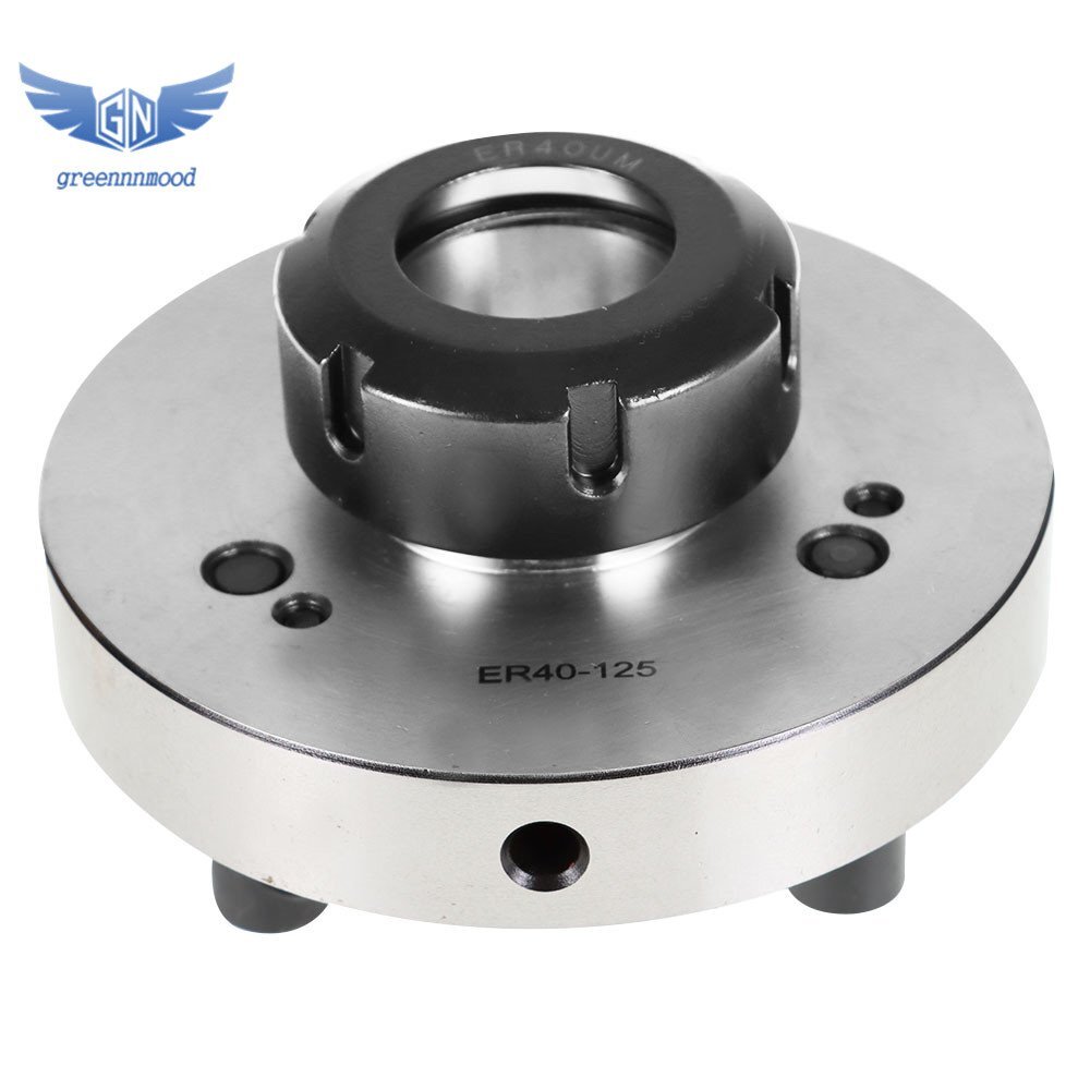ER40 Collet Chuck 125mm Diameter Compact Lathe Tool Stud 5/8" For Milling
