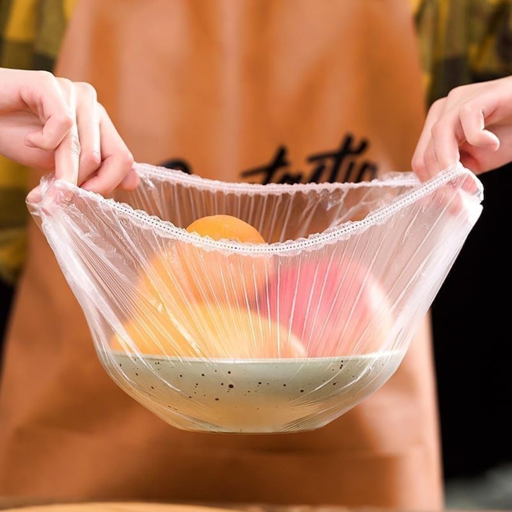 Disposable Stretchable Bowl Covers Elastic Food Storage Wrap Plastic Fresh