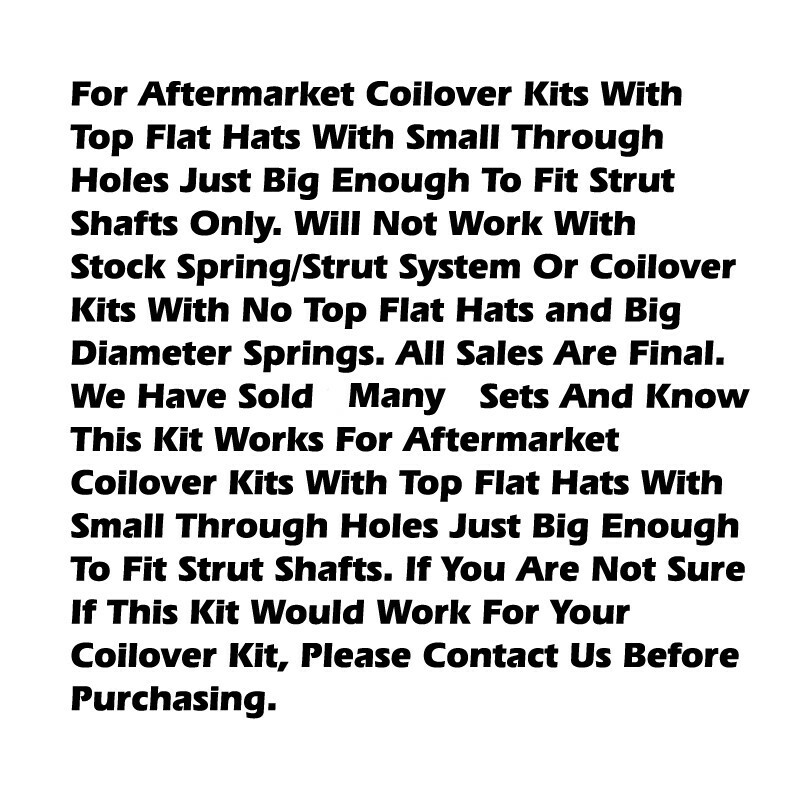 2012 -2015 Civic Adjustable Front Camber Plates Kit For Coilovers