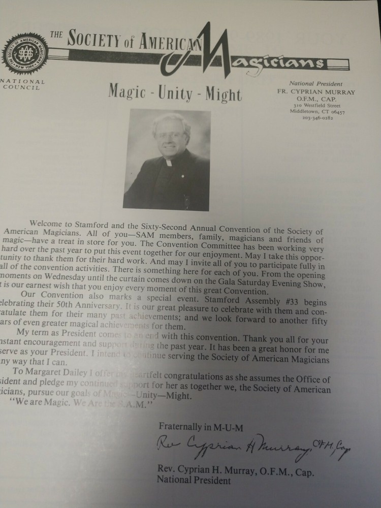 SAM 62nd Annual Convention 1990 Stamford Conn Souvenir Program