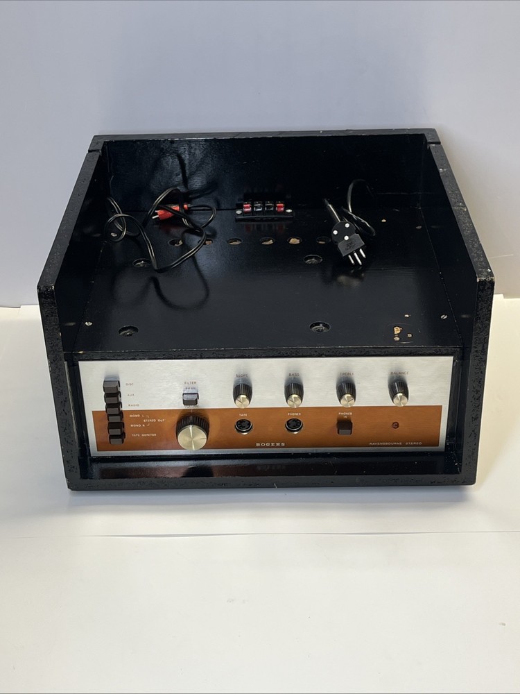 Rogers Ravensbourne Stereo Amplifier – Basic Tested – Working – May Need Service