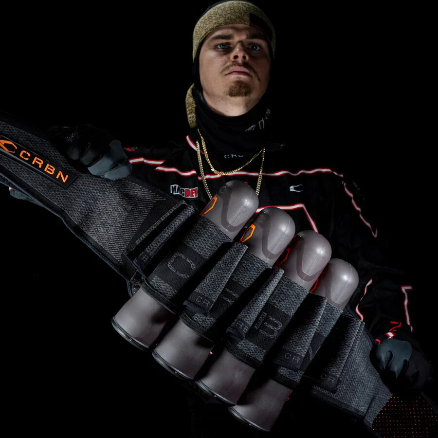 CRBN SC Harness 4 Pack - Black / Heather - Small / Medium - Paintball