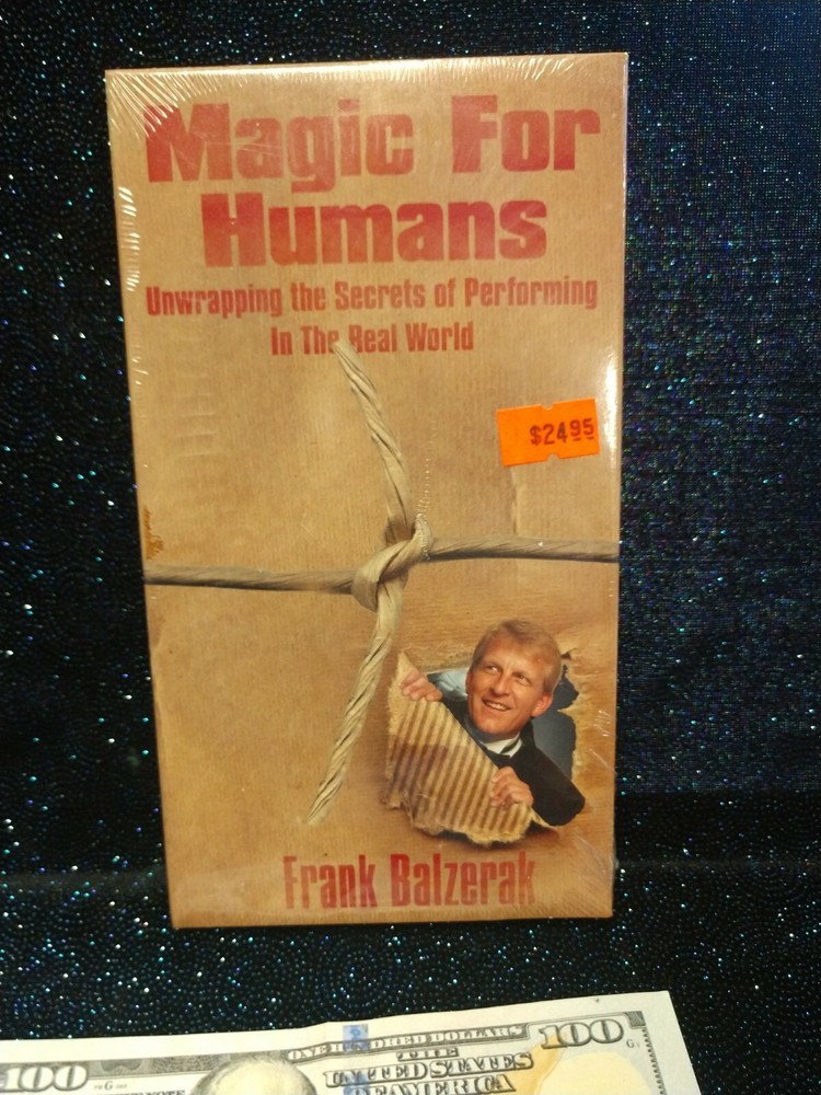 Frank Balzerak Magic for Humans VHS Video Tape