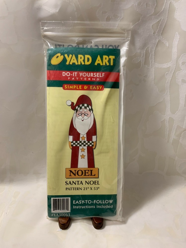 Yard Art Do-It Yourself Patterns Santa Noel Pattern Easy-To-Follow Instructions