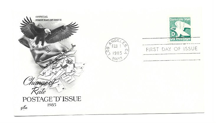 2111 'D' (22c) Non Denominated Eagle ArtCraft FDC