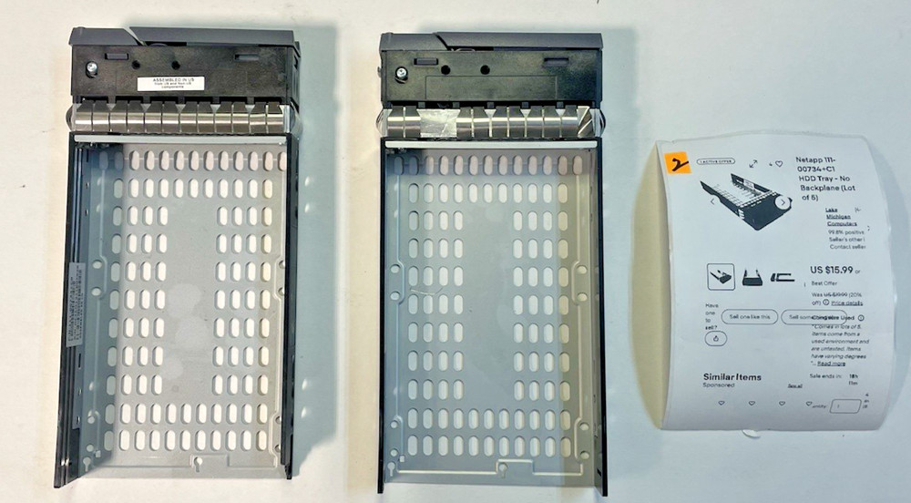 MISC SERVER HD TRAYS MIXED LOT