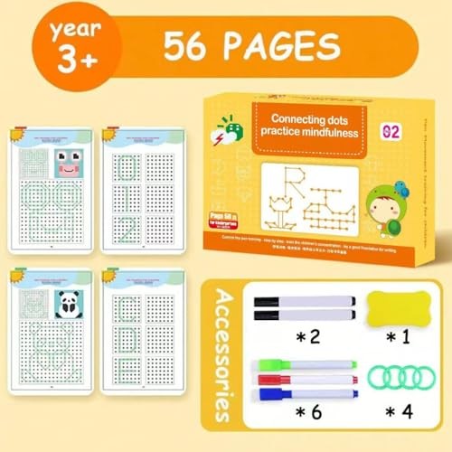 Scribble Smart Workbook, Handwriting Practice Workbook, Pen Control 01-04 Set