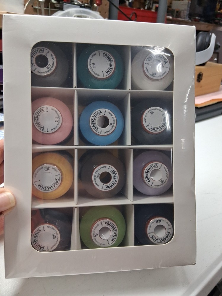 New 12 Pack Embroidery Thread,  1100y  each