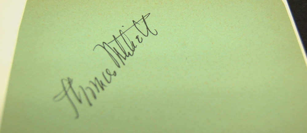 THOMAS MITCHELL AUTOGRAPH WITH COA
