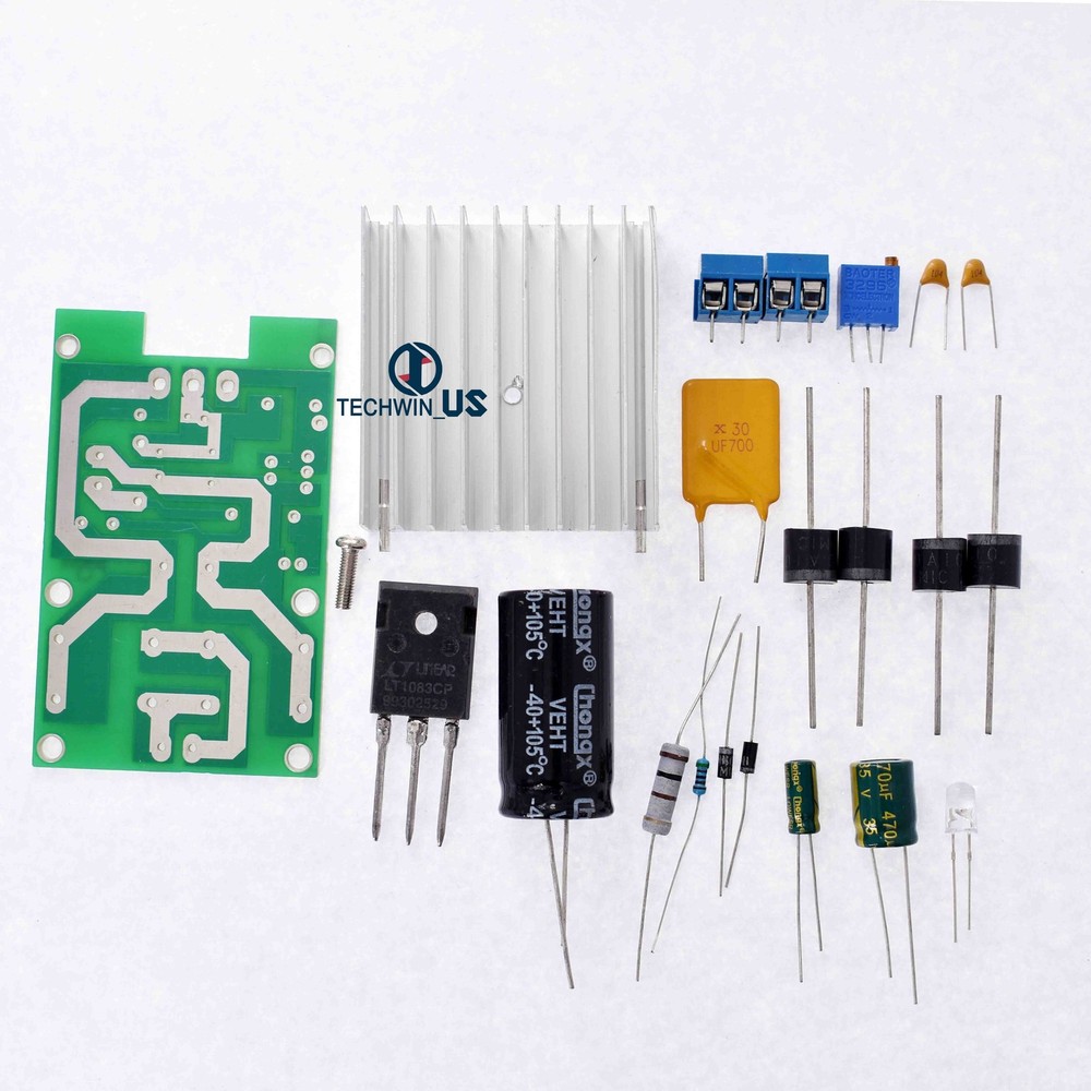 LT1083 Adjustable Regulated Power Supply Module Parts and Components