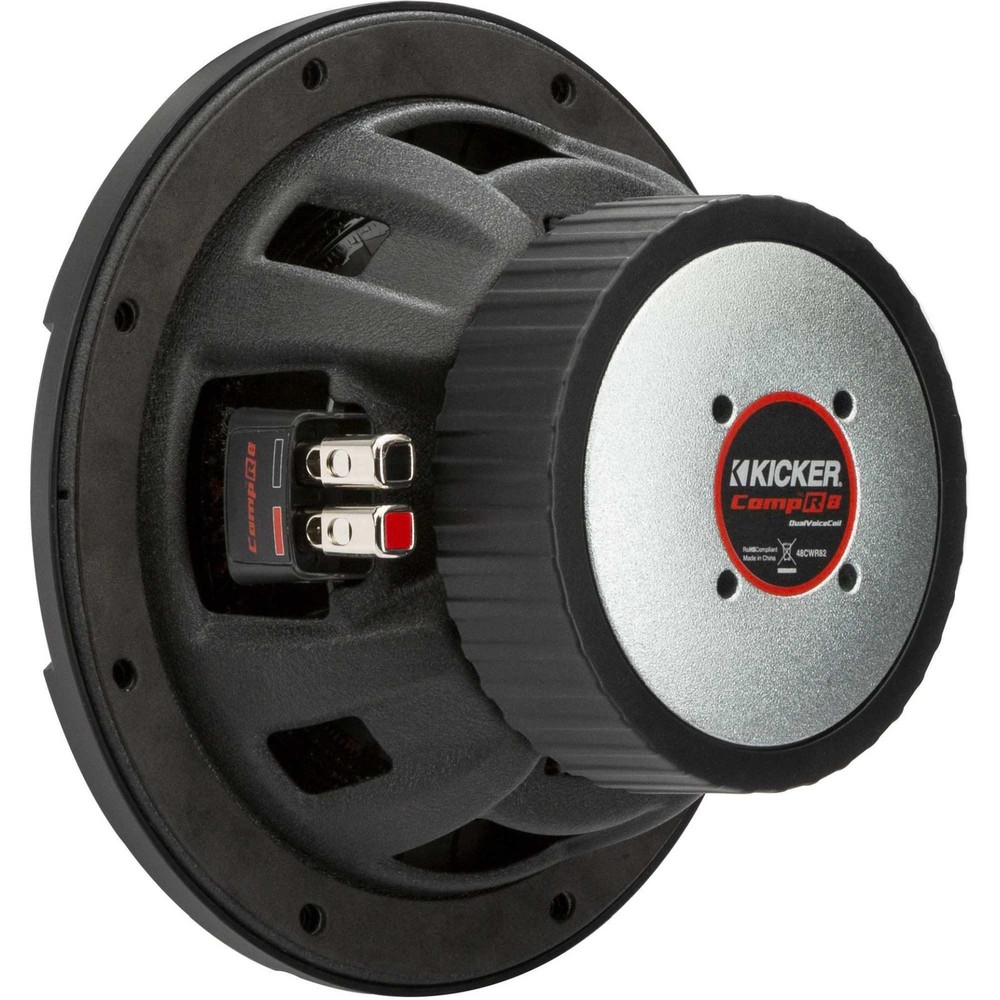 Kicker 8 Inch Comp R Woofer Includes Two 48CWR82 Virtual 2 ohm Package