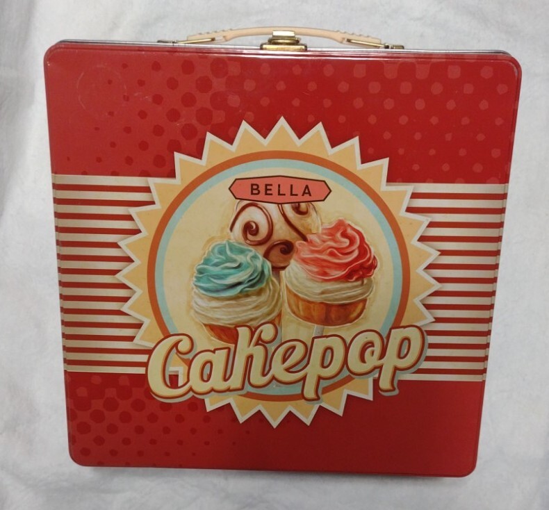 BELLA 12 Cakepop Maker Kit Red Tin Gift Box Set with Handle