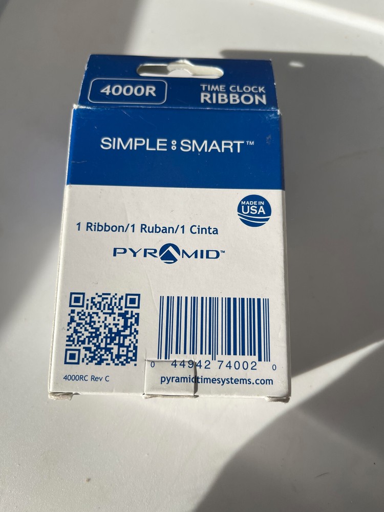 Pyramid 3500 Time Clock Replacement Ribbon Part Number 4000R