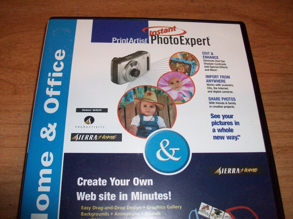 Photo Expert & Web Studio Express Home & Office CD ROM Software WIN 95 98 NT 4