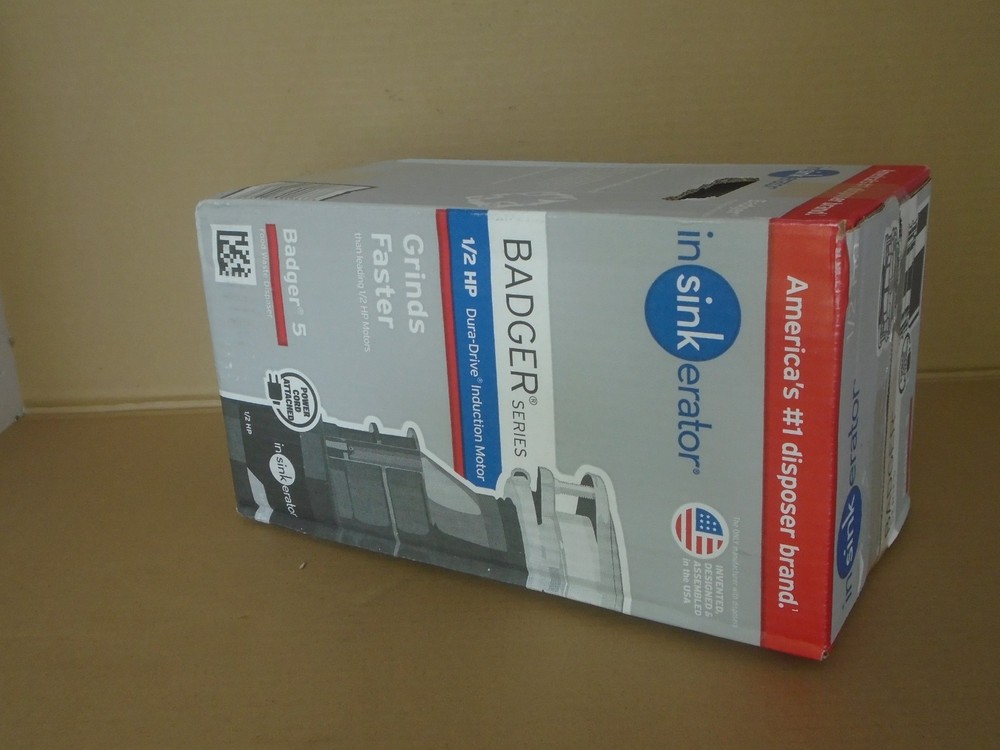 InSinkErator Badger 5 - 1/2 HP Motor- Garbage Disposal With Power Cord Attached