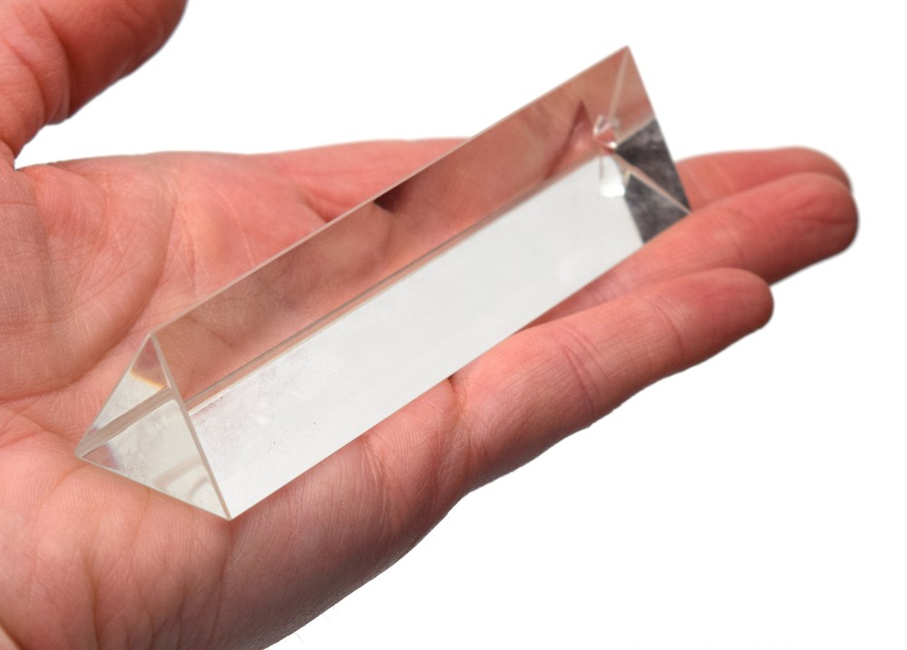 Equilateral Prisms, Glass, Length 100mm, Face size 25mm - Eisco Labs