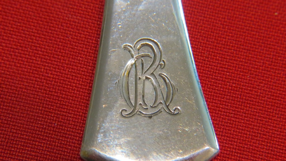 800 Silver Heavy Serving Spoon and Ladle