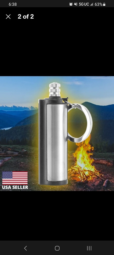 Striker Match Permanent Lighter Fire Starter Emergency Waterproof Tool