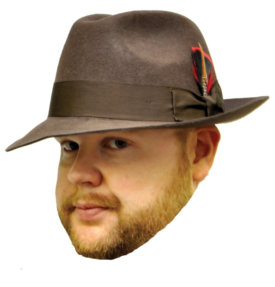 Gangster Hat Brown Large - Halloween Fx