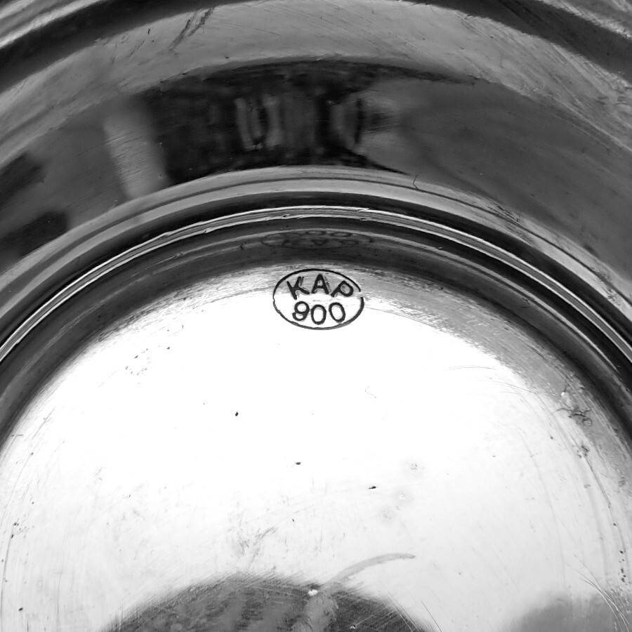 Spheric Box Flower Bud Finial 900 Silver