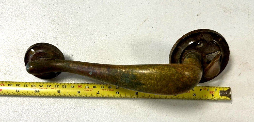 Vintage Colonial Brass Door Pull Handle 10 1/4"