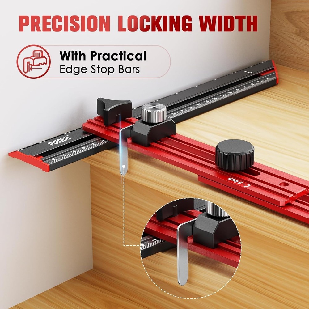 Stair Tread Template Tool, Stair Measuring Tool with Triangular Structure Brace