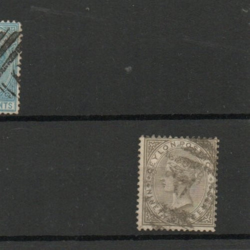1872 Ceylon Queen Victoria 96C SG132 Drab nice used example