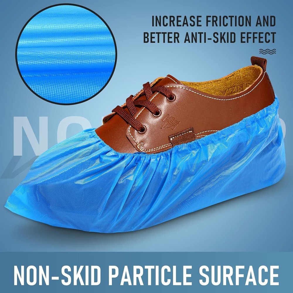 Multi-Purpose Waterproof Shoe Covers - 200 Disposable Booties for Home & Work