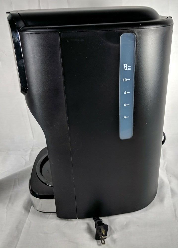 Mr Coffee Glass 12 Cup Programmable Coffee Maker w/ Reusable Coffee Basket