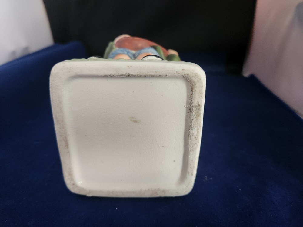 Vintage Napco Ceramic Boy With Banjo Planter