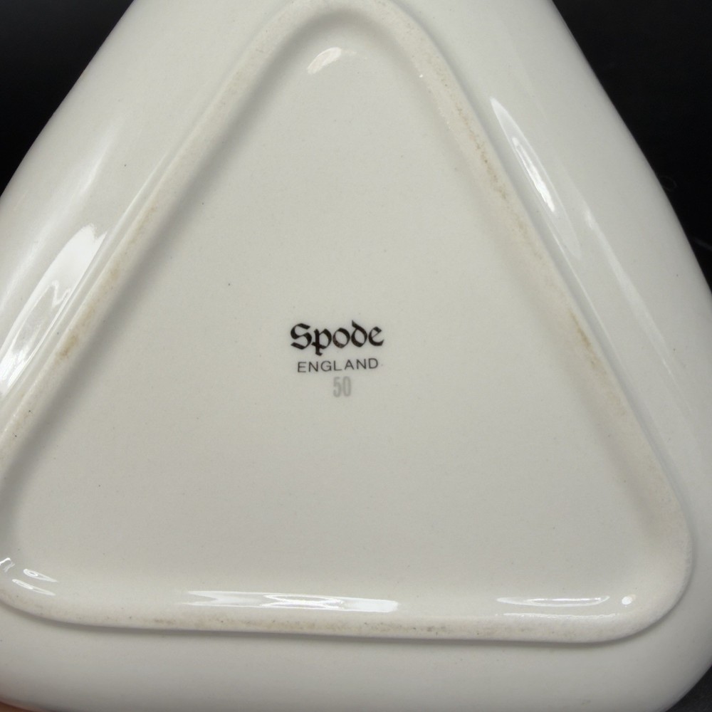 Spode Copeland Wayside Fine Porcelain Triangular Shape Dish Bowl Trinket Dish