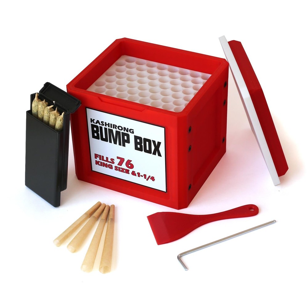 Bump Box - 76 Cone Packer & Filler - Pre-Rolled Cone Machine Stuffer - Compat...