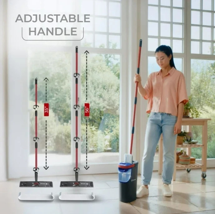 O-Cedar H2prO Microfiber Flat Mop System- Ship From USA- No Import Fees