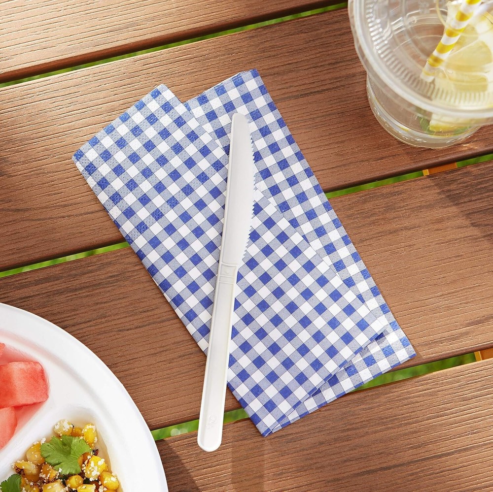Amazon Basics Compostable Knives, Pack of 250, White Plastic Knife