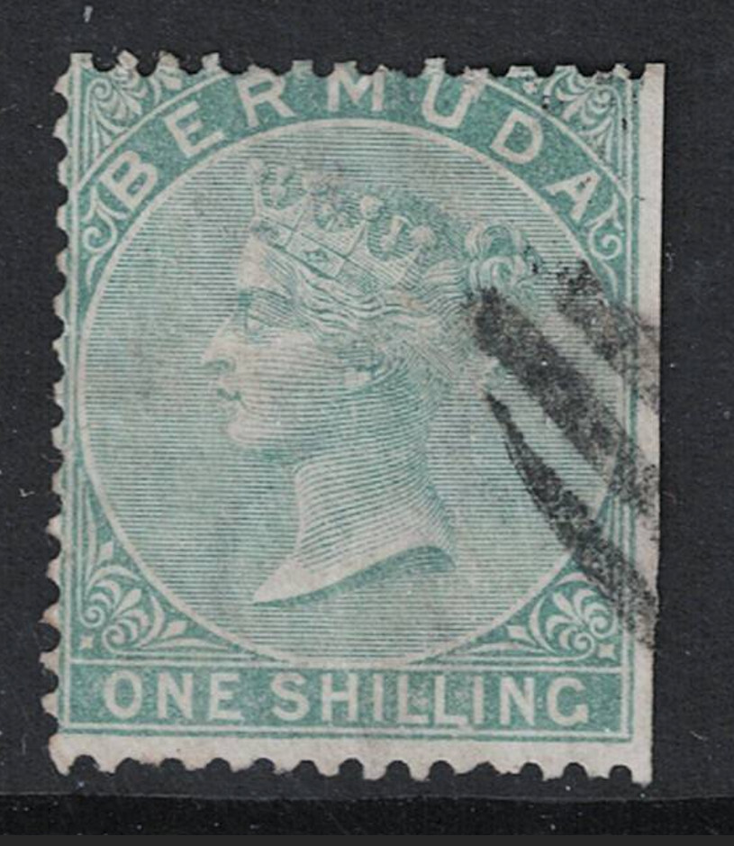 Bermuda SG# 8 Used / Right Margin Edge - S30480