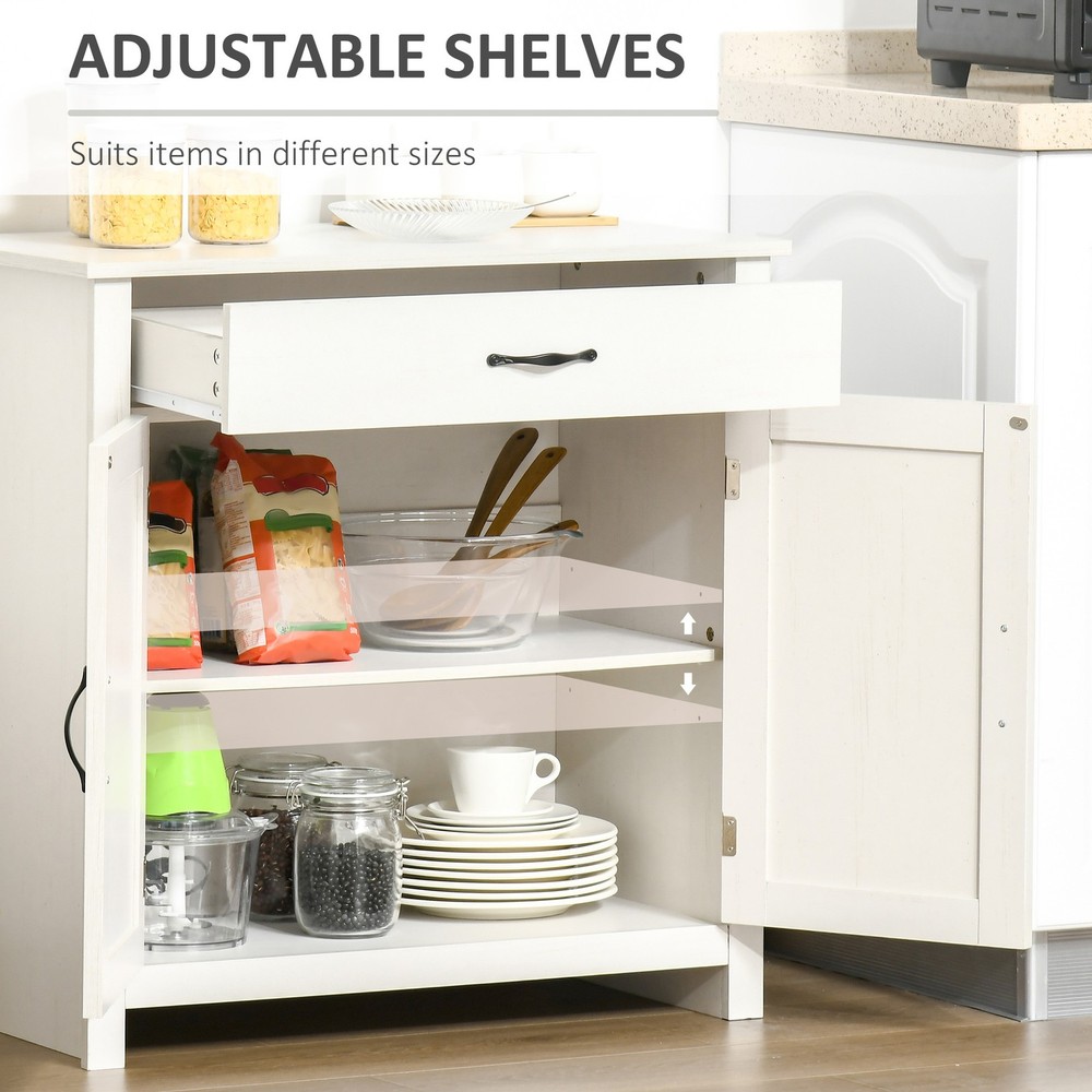 32" Modern Farm Style Sideboard Storage Buffet Server Cabinet Organizer