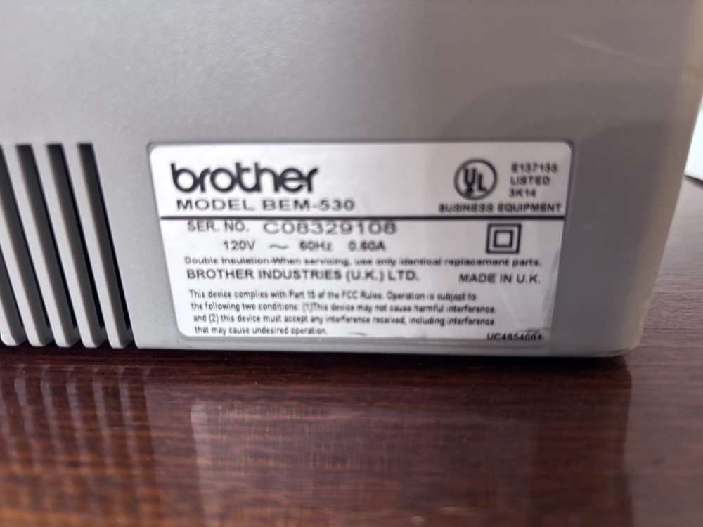 Brother EM-530 Electric Typewriter Word Processor **READ