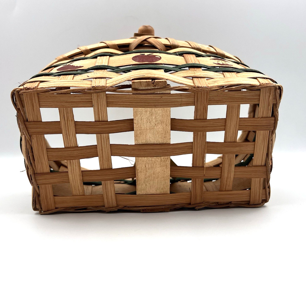 Primitive Apple woven Basket Decor Cottagecore Crazy Mountain