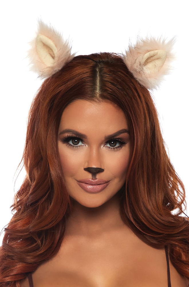 Furry Animal Ear Clips Accessory Wolf Fox Dog