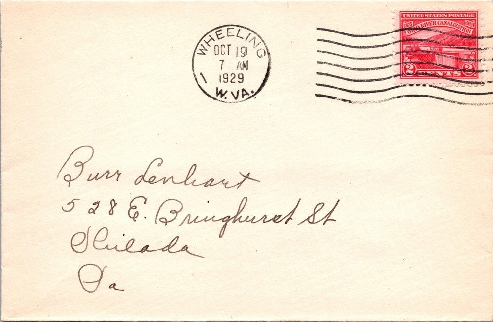 SC# 681 FDC - No Cachet - Wheeling CDS - L36954