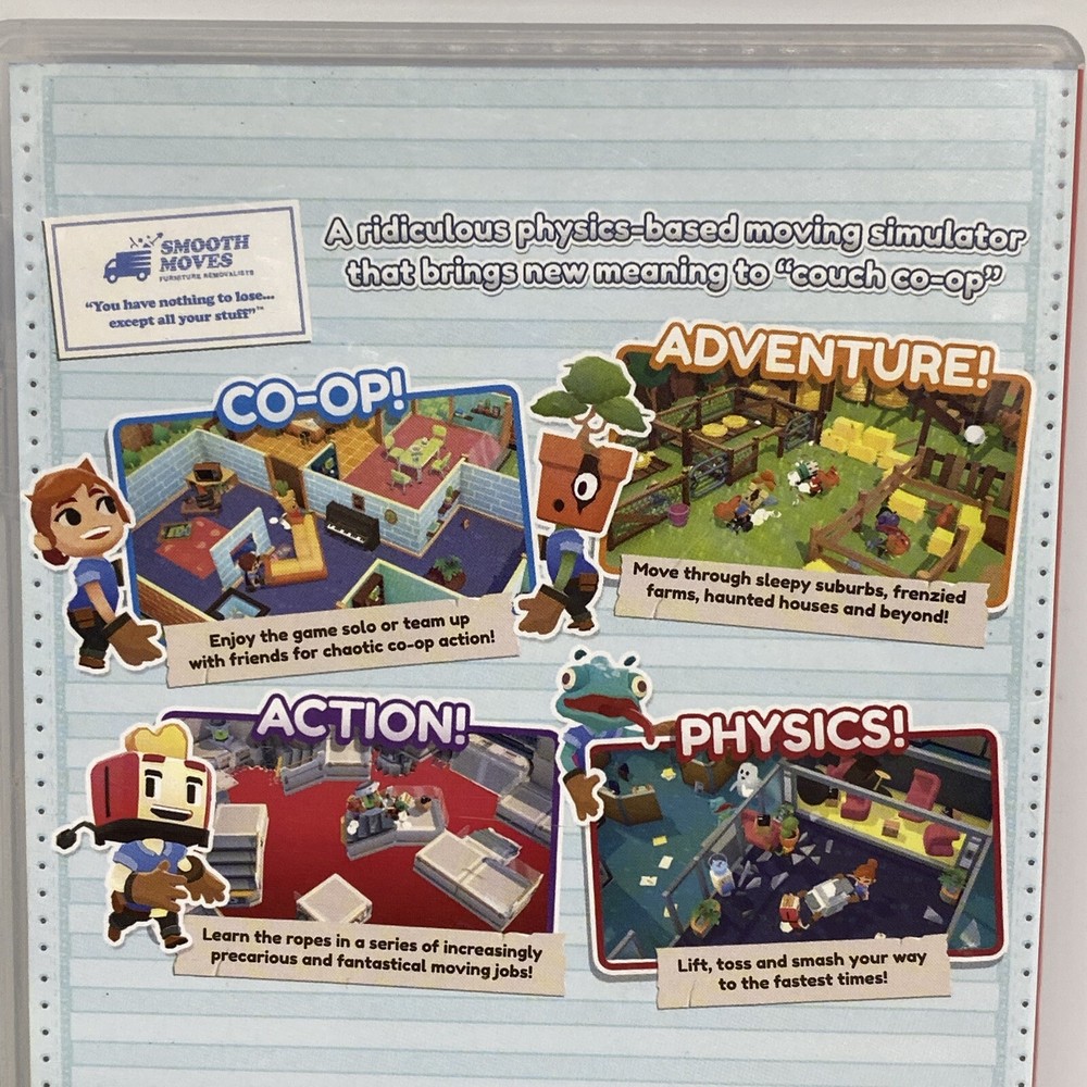 Moving Out (Nintendo Switch) Case Only, Used